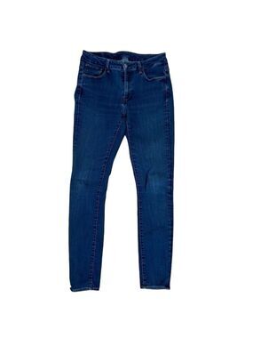 G-Star Raw 3301 deconstructed blue jeans high skinny stretch denim size 32